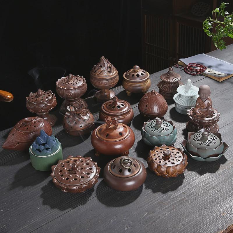 Home Fragrance Zen - Indoor Ceramic Incense Burner Home Use