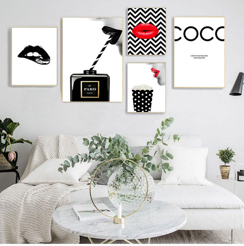 Home Fragrance Room Spray - Posters Prints Vintage Canvas Painting Black