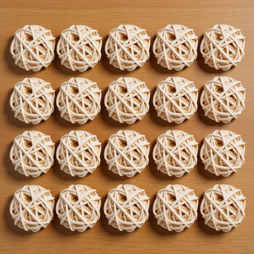 Home Fragrance Natural - 20Pcs Aromatherapy Rattan Balls Natural Wicker