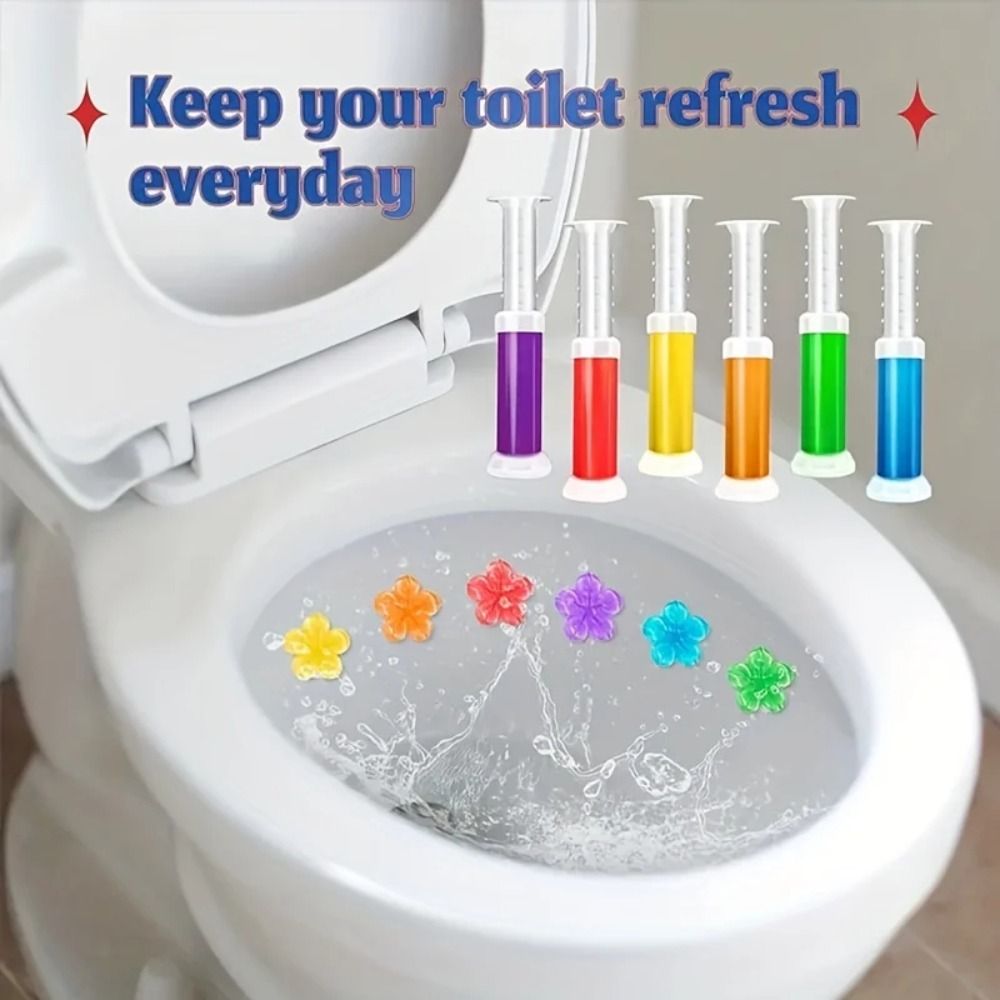 Gel Air Freshener - 2024 Aroma Flower Toilet Cleaner Gel