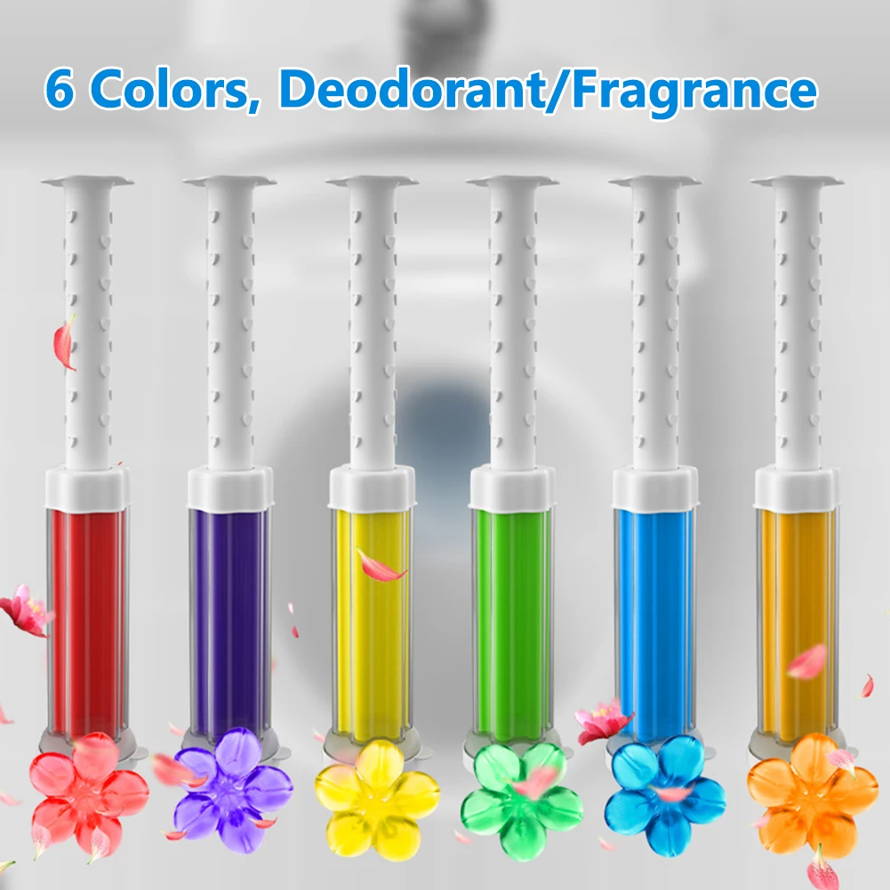 Gel Air Freshener - 5pcs/Set Flower Aromatic Toilet Cleaner Gel