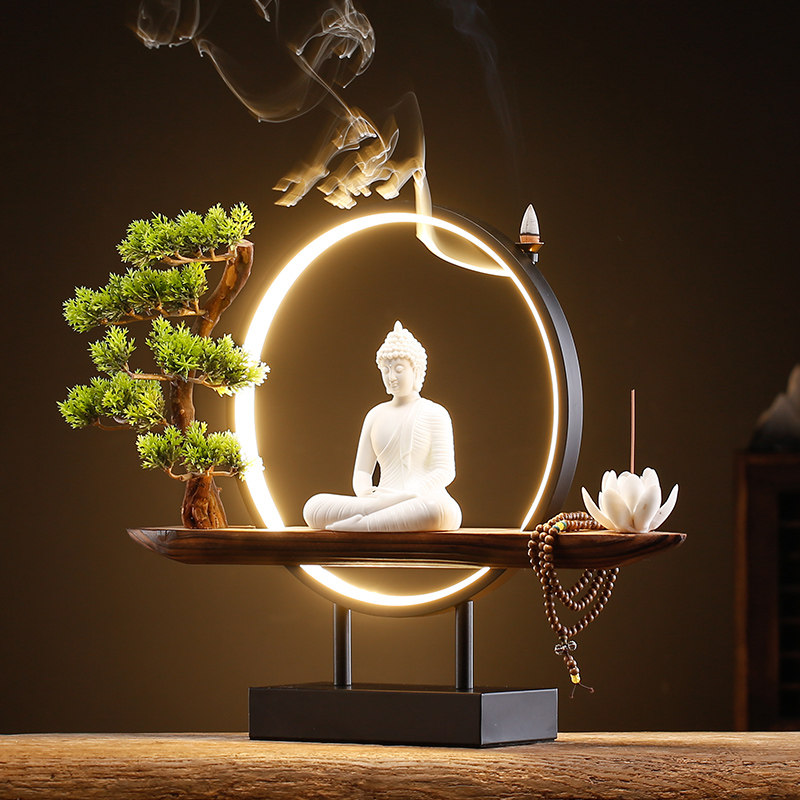 Home Fragrance Zen - Bakhoor Incense Stick Burner Holder Buddha