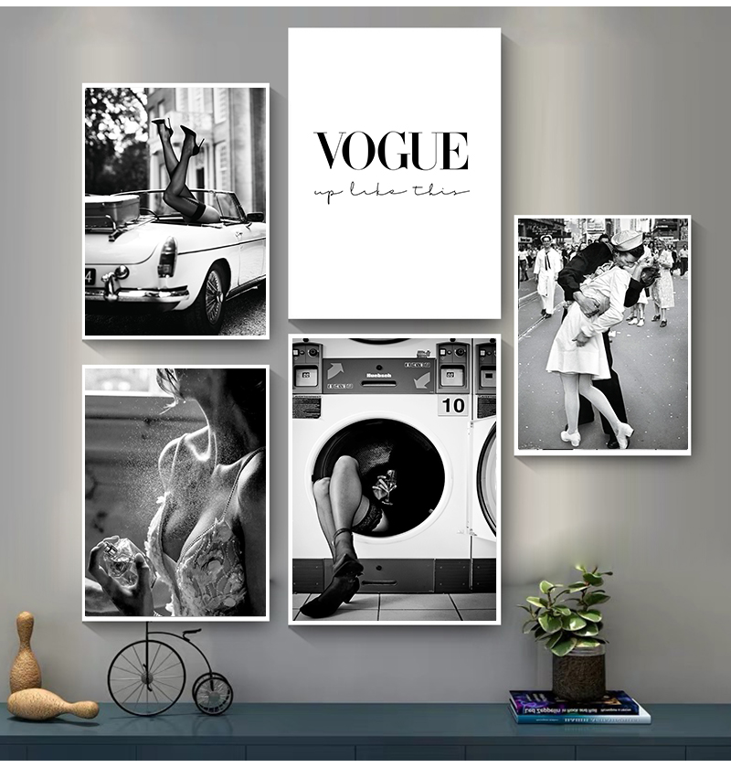 Home Fragrance Room Spray - Woman Pictures for Living Room Vintage
