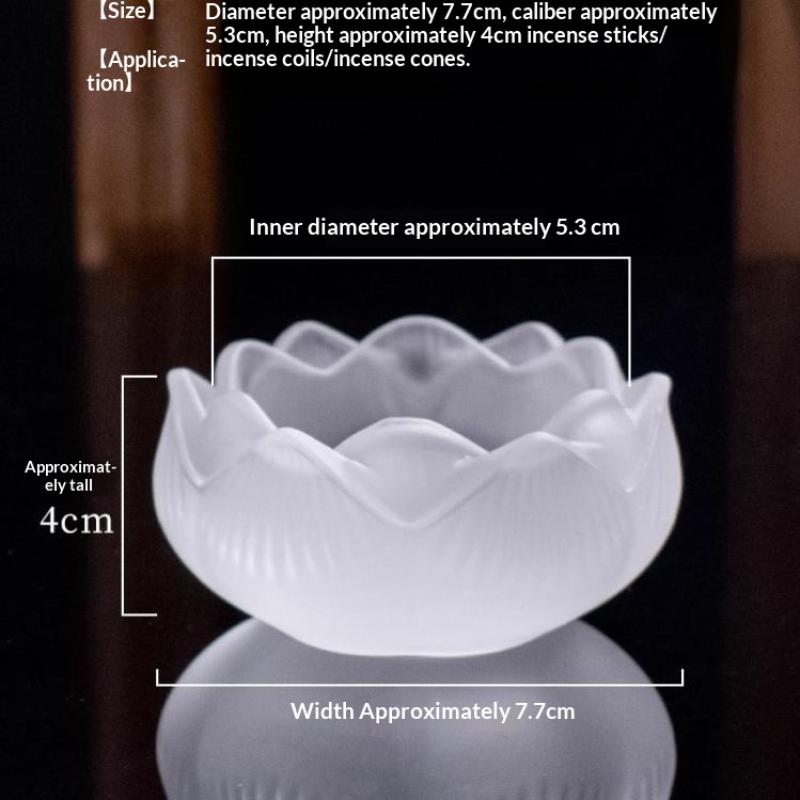 Home Fragrance Zen - Creative Crystal Glass Lotus Incense Holder