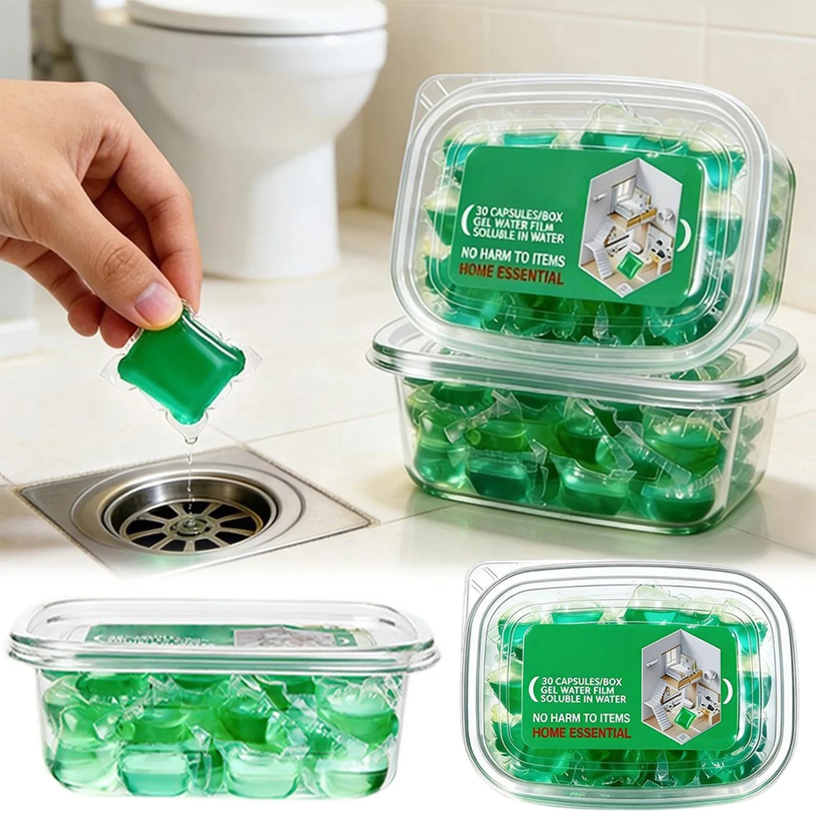 30PCS Odor Removal Sewer Clean - Gel Air Freshener 评论和价格