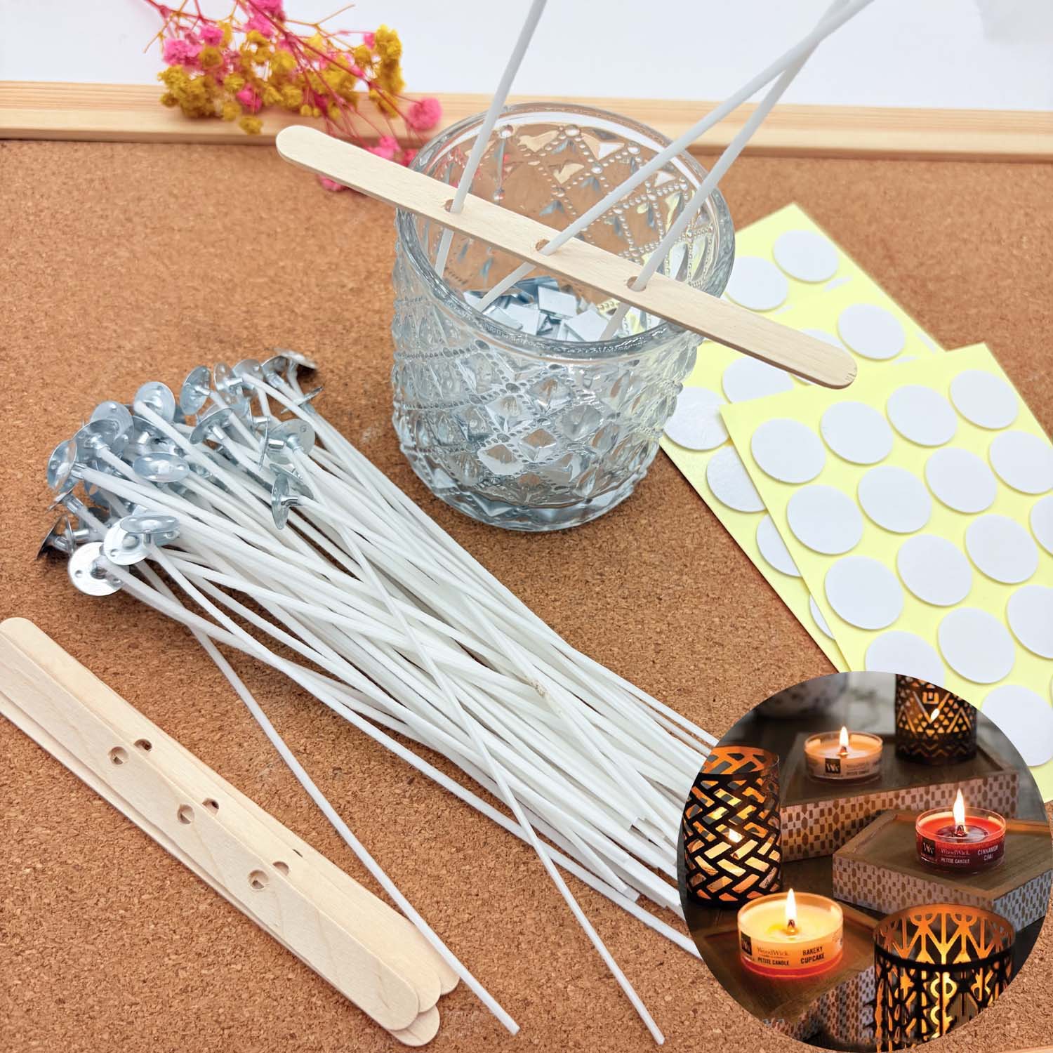 1 SET Candle Making DIY Kits S - Wooden Wick Candle 评论和价格