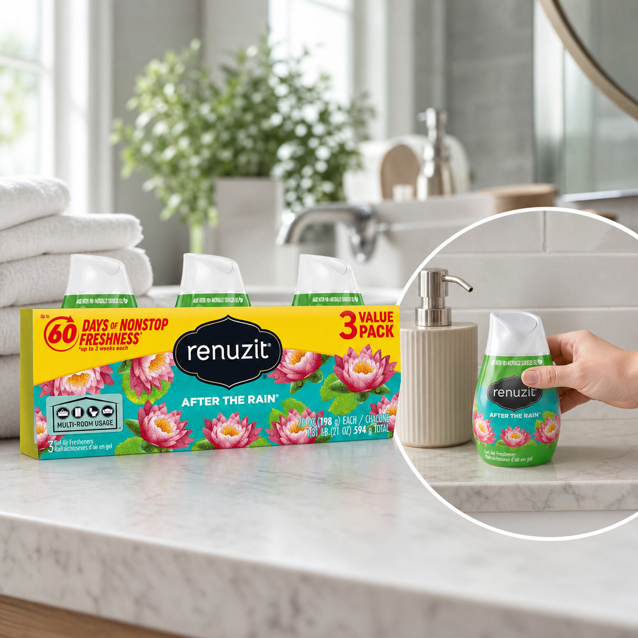 3ct Fresh Scent Gel Air Freshe - Gel Air Freshener 评论和价格