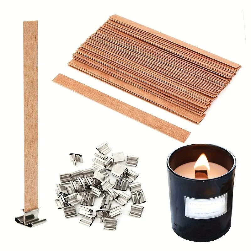 30pcs High Quality Wooden Cand - Wooden Wick Candle 评论和价格