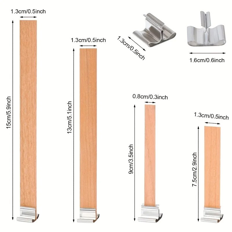 30pcs High Quality Wooden Cand - Wooden Wick Candle 评论和价格