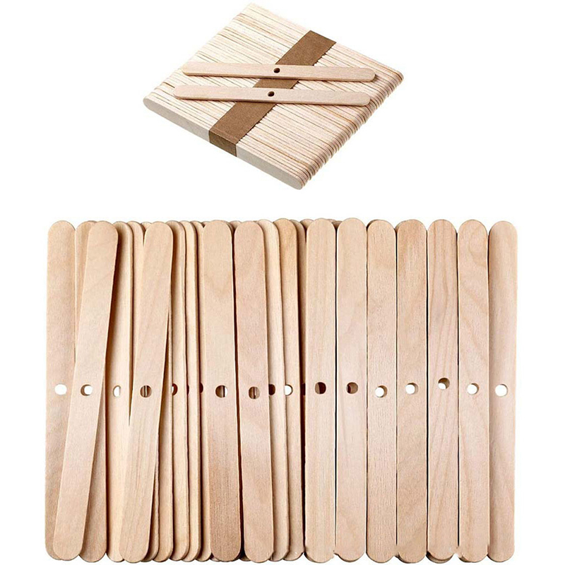 ●50PCS Wooden Candle Wick Hold - Wooden Wick Candle 评论和价格