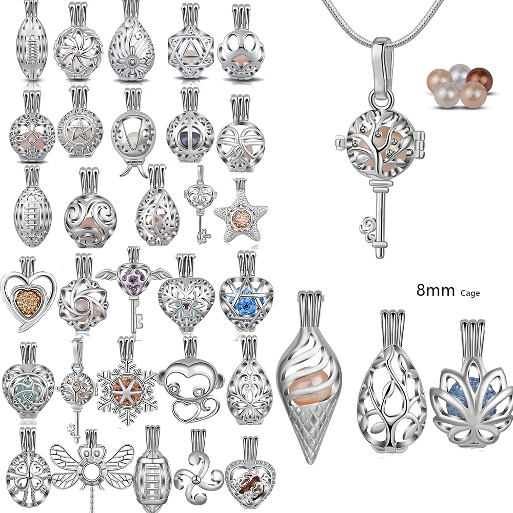 EUDORA Pearl Cage Silver Color - Diffuser Necklace Locket 评论和价格
