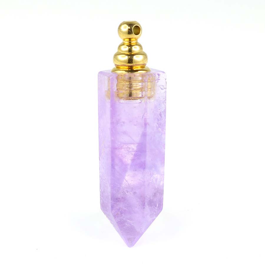 Crystal Hexagonal Stone Perfum - Diffuser Necklace Locket 评论和价格