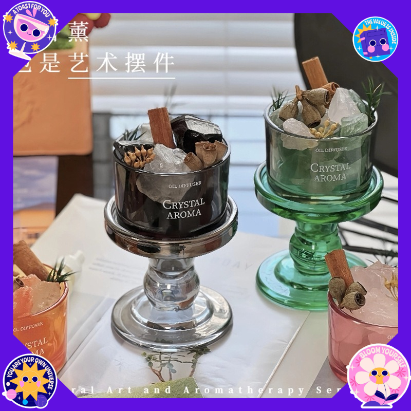 Natural Crystal, Raw Stone, Di - Home Fragrance Lavender 评论和价格