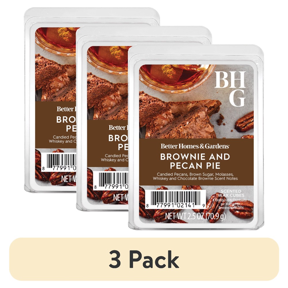 3 Pack Brownie Pecan Pie Scent - Home Fragrance Wax Melts 评论和价格