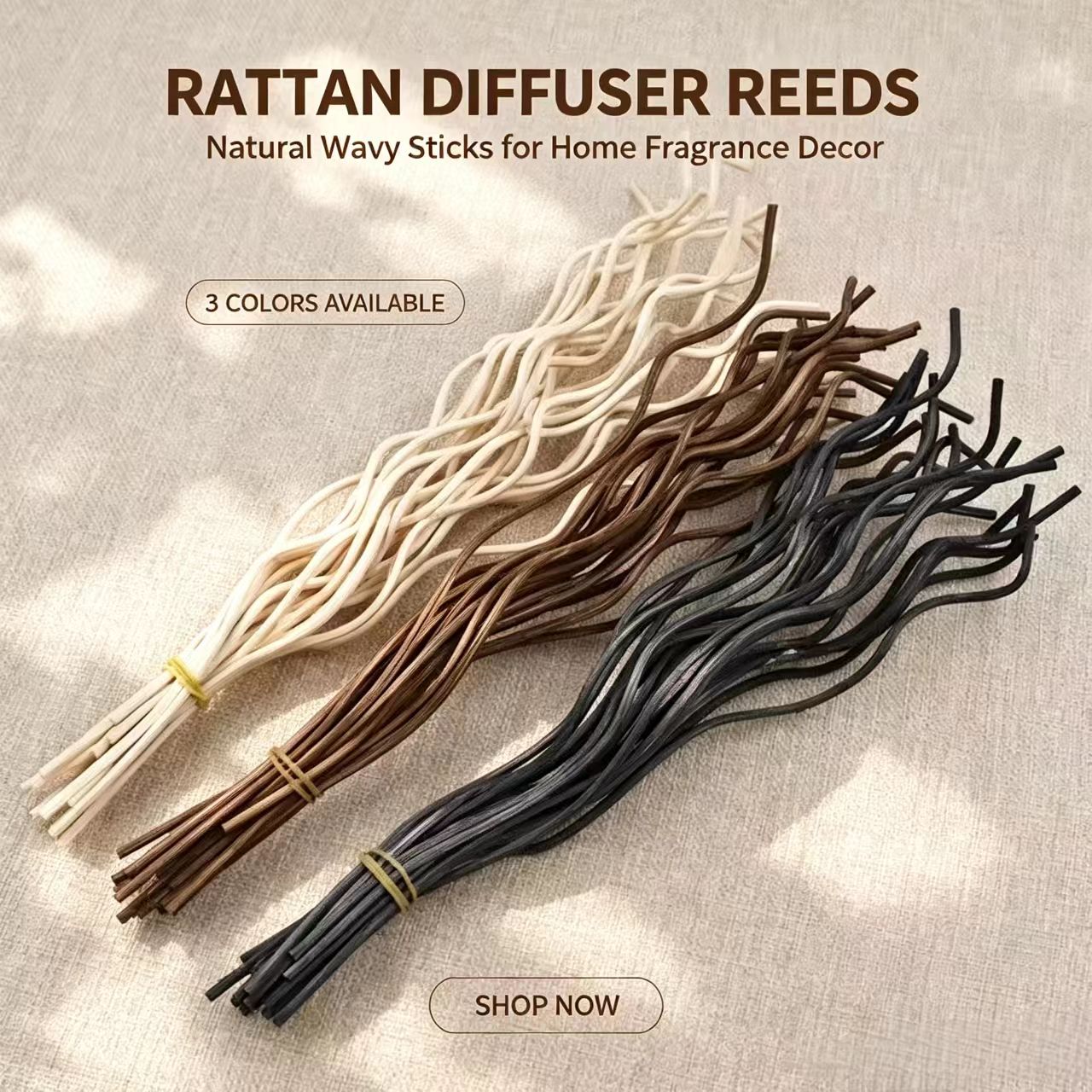 20Pcs Long Wavy Rattan Reed Di - Home Fragrance Wholesale 评论和价格