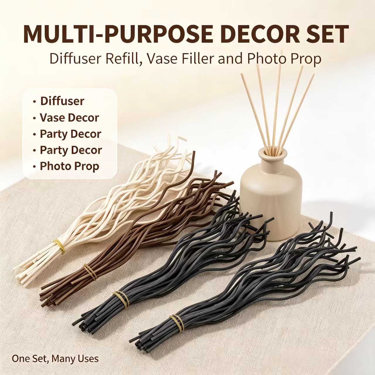20Pcs Long Wavy Rattan Reed Di - Home Fragrance Wholesale 评论和价格