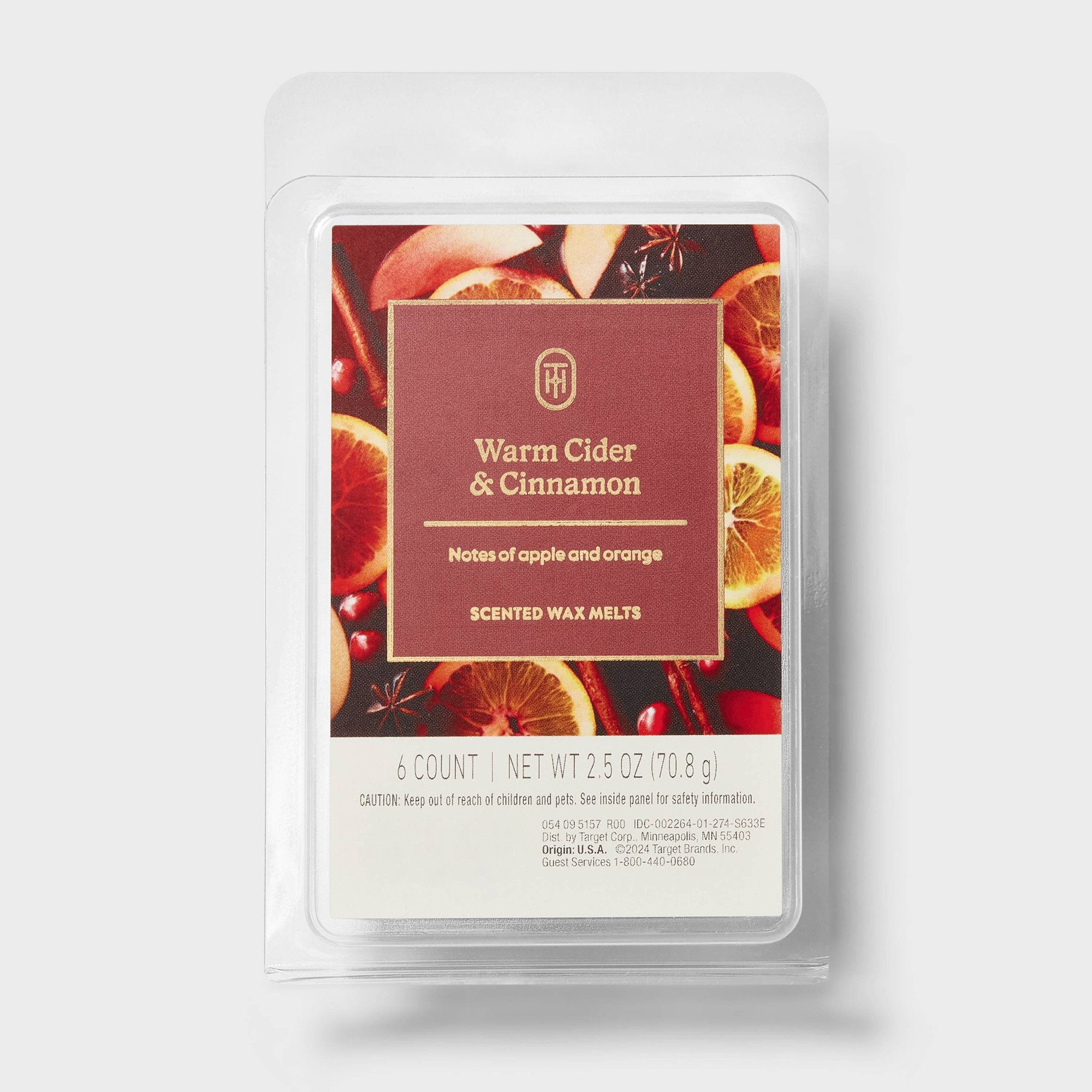 12ct Warm Cider Cinnamon Wax M - Home Fragrance Wax Melts 评论和价格