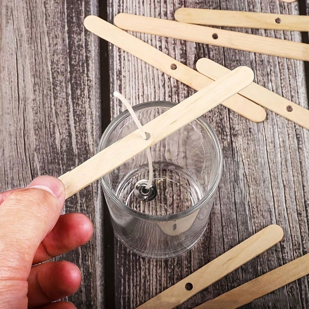 5/10/20/30/50pcs Wooden Candle - Wooden Wick Candle 评论和价格