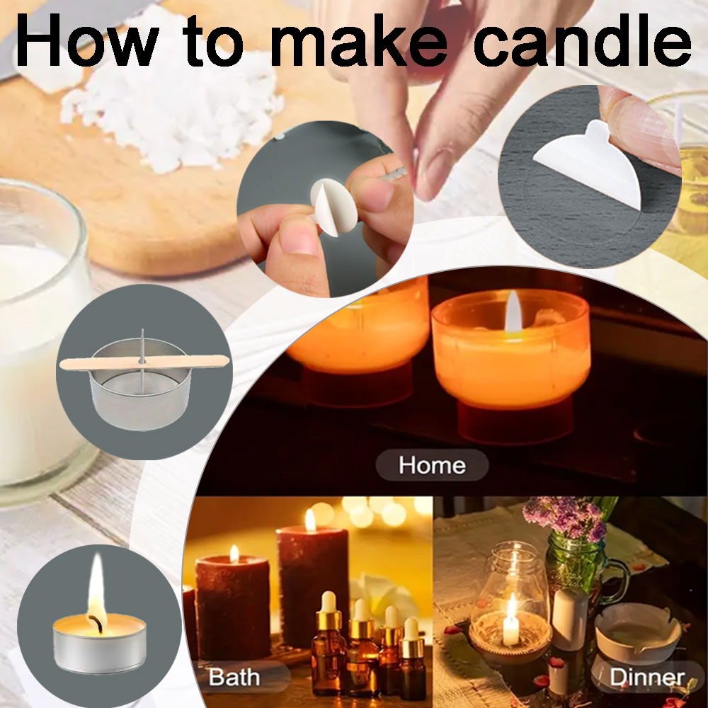55pcs Flower Candle Wick Wood  - Wooden Wick Candle 评论和价格