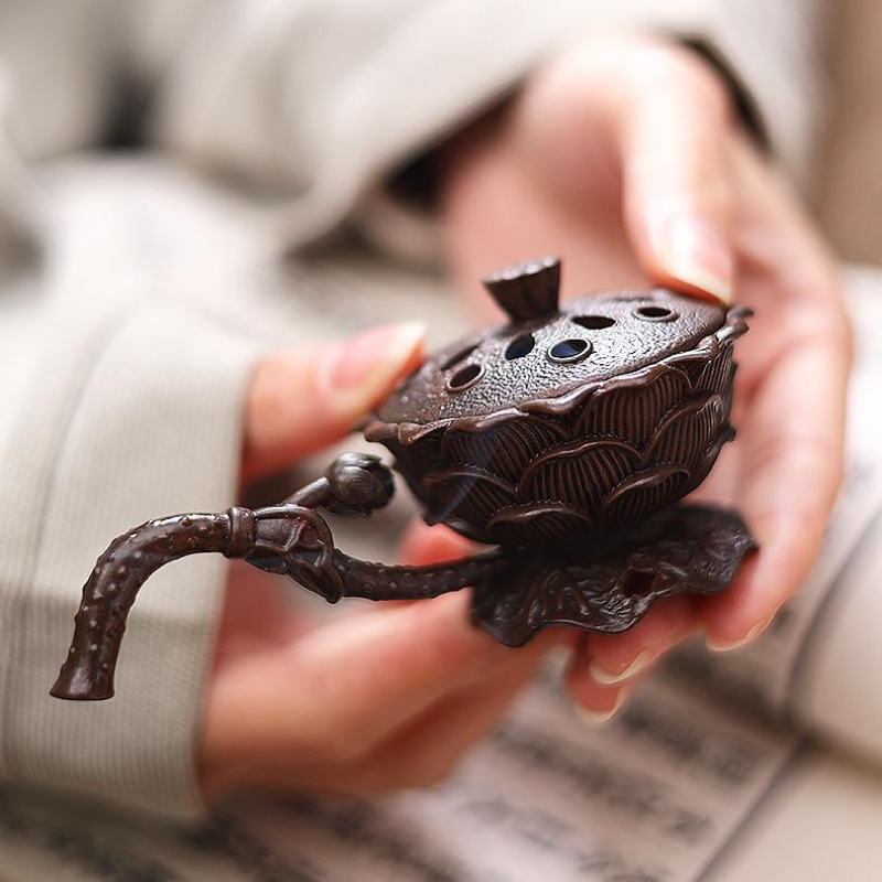 Alloy Lotus Hand Incense Burne - Home Fragrance Zen 评论和价格