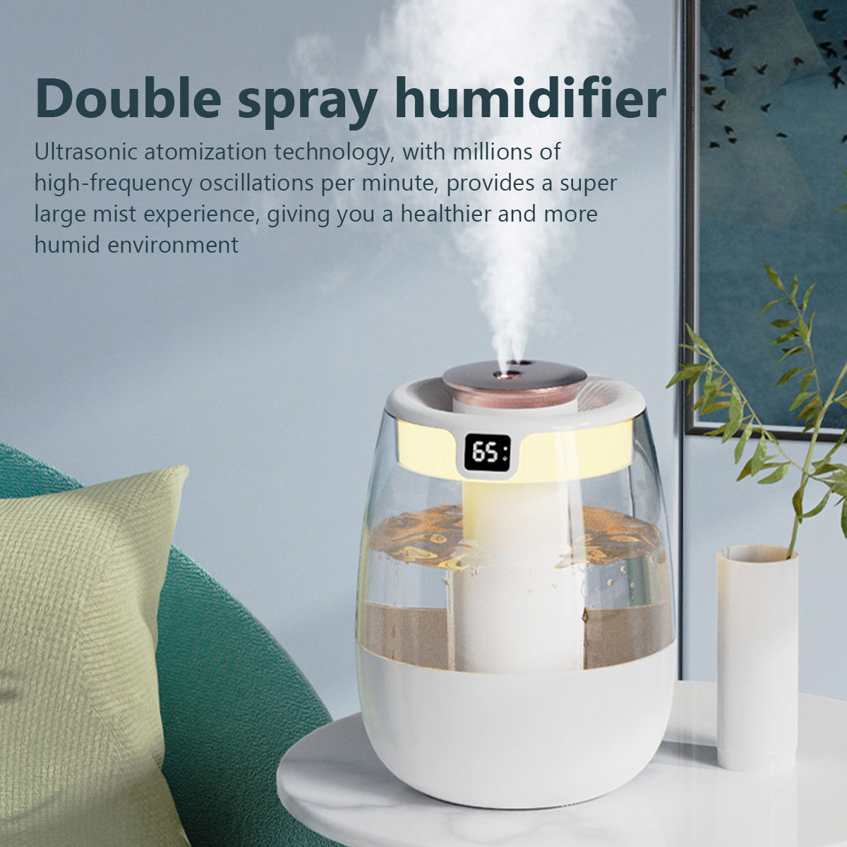 1.3L Air Humidifier Double Spr - Home Fragrance Room Spray 评论和价格