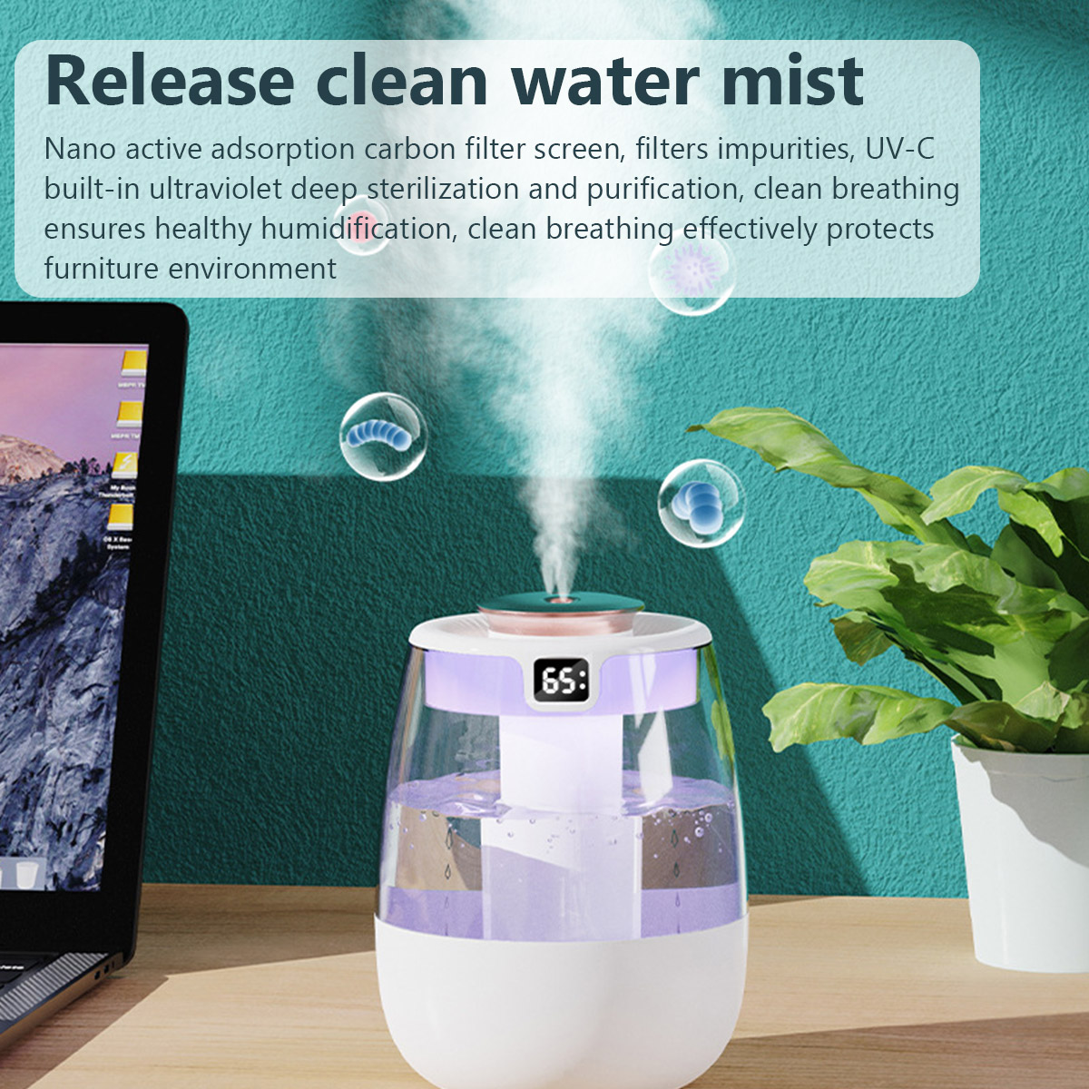 1.3L Air Humidifier Double Spr - Home Fragrance Room Spray 评论和价格