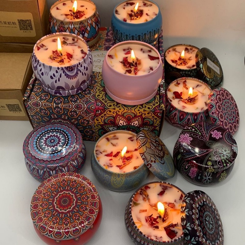 1/4PCS Vintage Scented Candles - Home Fragrance Wax Melts 评论和价格