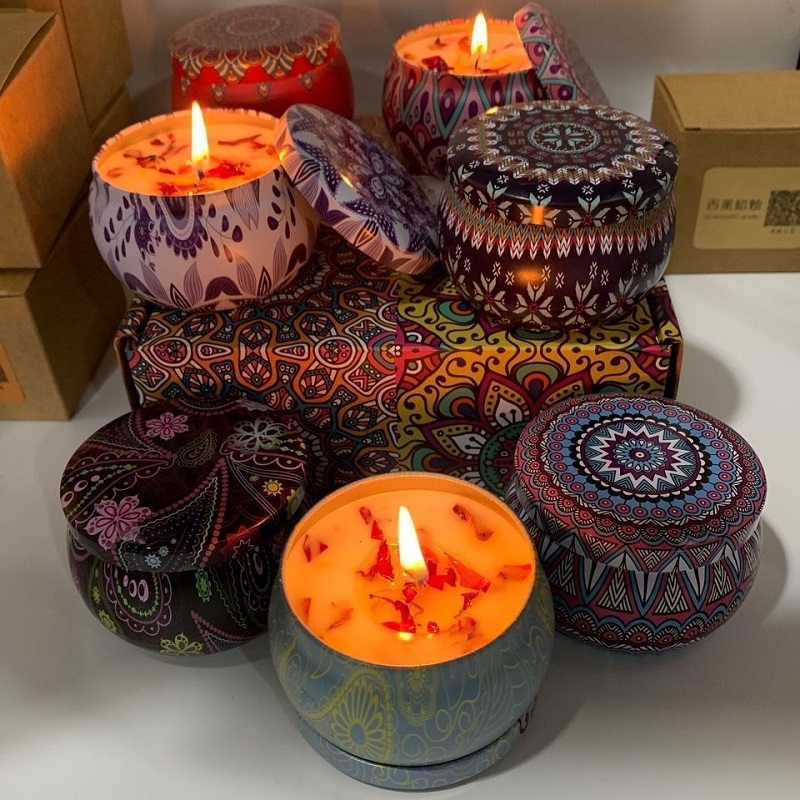 1/4PCS Vintage Scented Candles - Home Fragrance Wax Melts 评论和价格