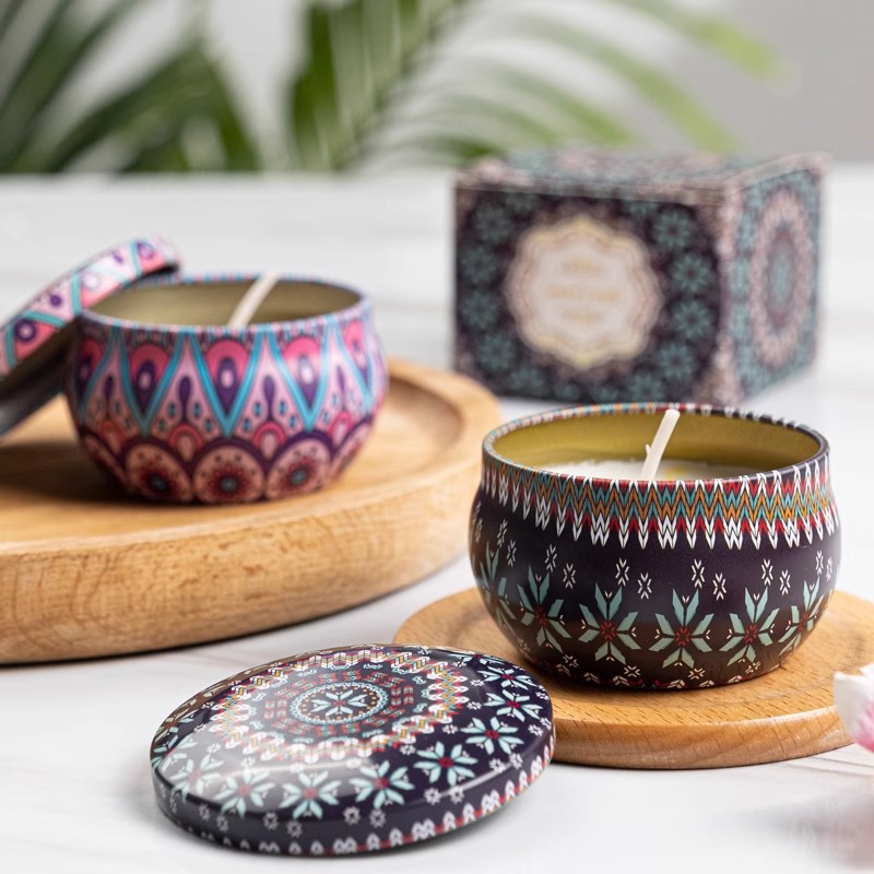 1/4PCS Vintage Scented Candles - Home Fragrance Wax Melts 评论和价格